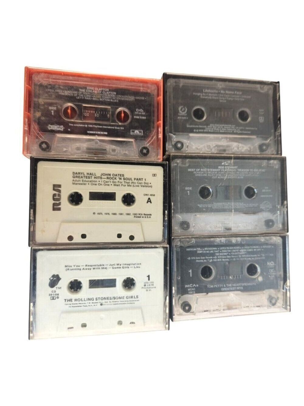 Vintage Cassette Tape Lot Rock Soul Blues Music Collection • 1980s Audio Tapes